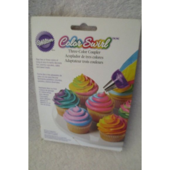 Wilton Colour Swirl Coupler Cake Cupcakes Icing Tip Nozzle Decorating Decorator - Picture 1 of 8